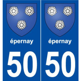 50 épernay blason autocollant plaque stickers ville