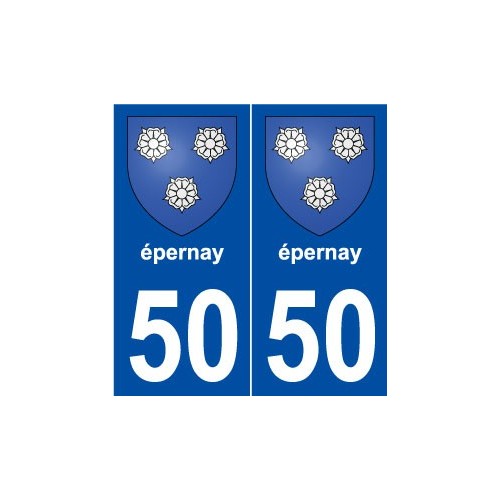 50 épernay blason autocollant plaque stickers ville