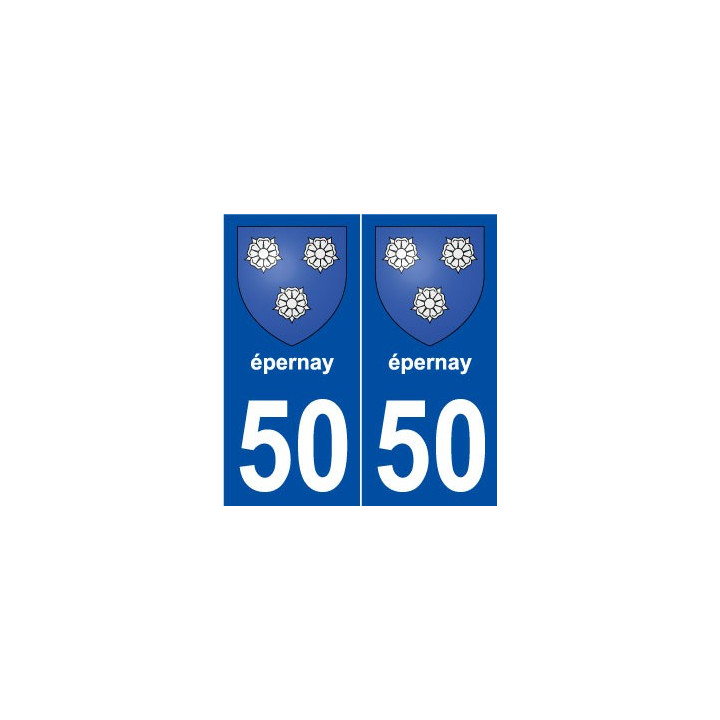 50 épernay blason autocollant plaque stickers ville