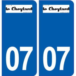 07 Le Cheylard logo ville autocollant plaque stickers