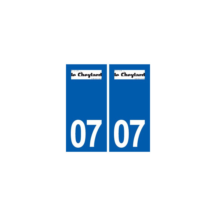 07 Le Cheylard logo ville autocollant plaque stickers