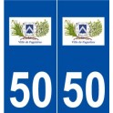 50 Fagnières logo autocollant plaque stickers ville