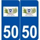 50 Fagnières logo autocollant plaque stickers ville