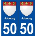 50 Jobourg blason autocollant plaque stickers ville