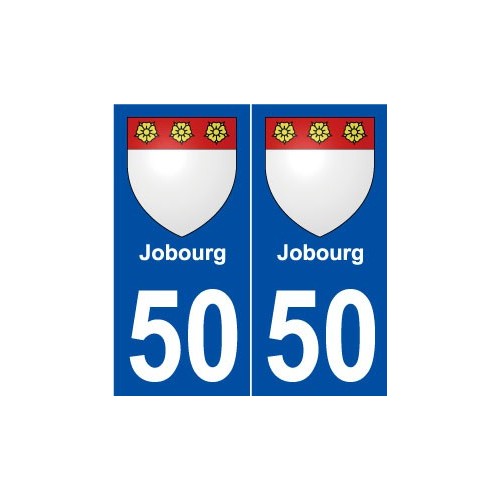 50 Jobourg blason autocollant plaque stickers ville