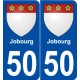 50 Jobourg blason autocollant plaque stickers ville