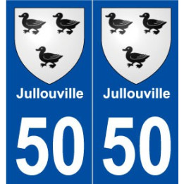 50 Jullouville blason autocollant plaque stickers ville