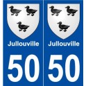 50 Jullouville blason autocollant plaque stickers ville
