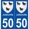 50 Jullouville blason autocollant plaque stickers ville