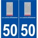 50 La Lucerne-d'Outremer logo autocollant plaque stickers ville