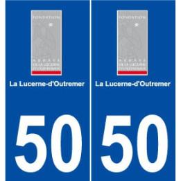50 La Lucerne-d'Outremer logo autocollant plaque stickers ville