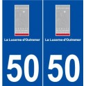 50 La Lucerne-d'Outremer logo autocollant plaque stickers ville