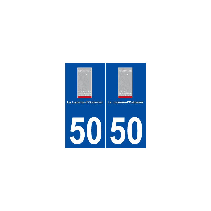 50 La Lucerne-d'Outremer logo autocollant plaque stickers ville