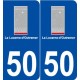 50 La Lucerne-d'Outremer logo autocollant plaque stickers ville