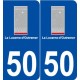 50 La Lucerne-d'Outremer logo autocollant plaque stickers ville