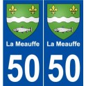 50 La Meauffe blason autocollant plaque stickers ville