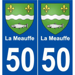 50 La Meauffe blason autocollant plaque stickers ville