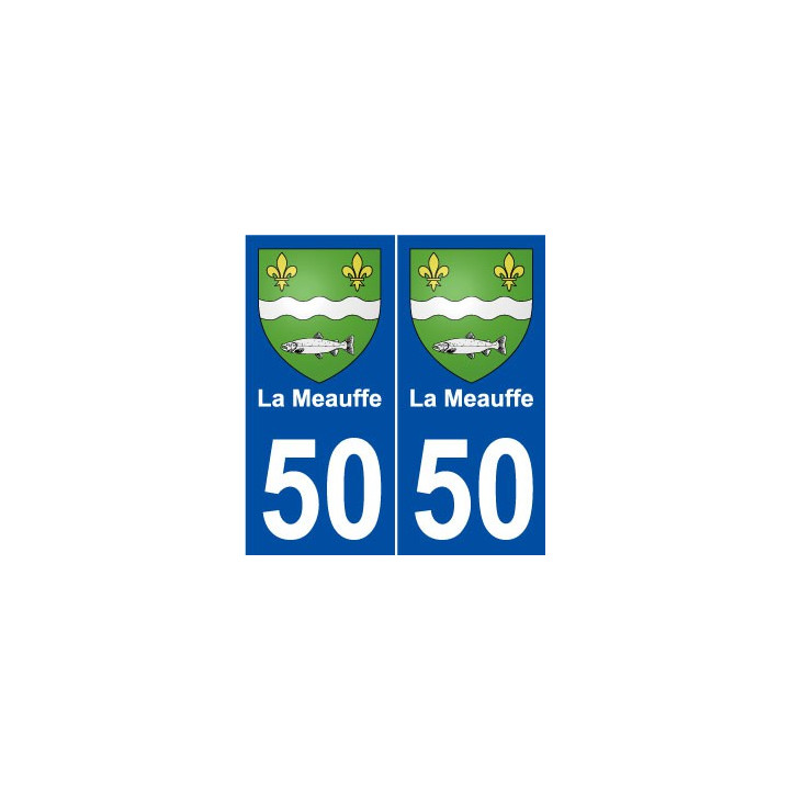 50 La Meauffe blason autocollant plaque stickers ville