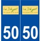 50 Le Dézert logo autocollant plaque stickers ville