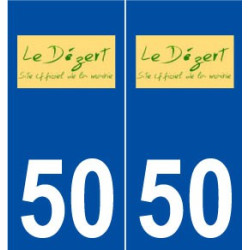 50 Le Dézert logo autocollant plaque stickers ville