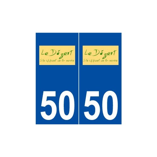 50 Le Dézert logo autocollant plaque stickers ville