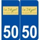 50 Le Dézert logo autocollant plaque stickers ville