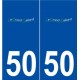 50 Le Grand-Celland logo autocollant plaque stickers ville