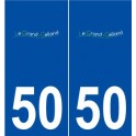 50 Le Grand-Celland logo autocollant plaque stickers ville