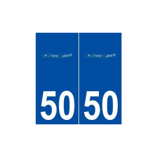 50 Le Grand-Celland logo autocollant plaque stickers ville