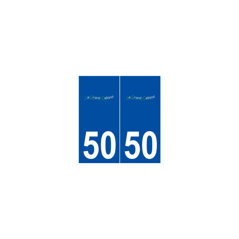 50 Le Grand-Celland logo autocollant plaque stickers ville