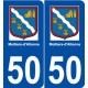 50 Moitiers-d'Allonne logo autocollant plaque stickers ville