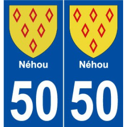 50 Néhou blason autocollant plaque stickers ville