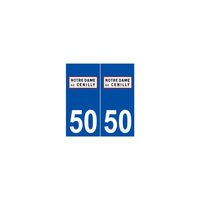 50 Notre-Dame-de-Cenilly logo autocollant plaque stickers ville