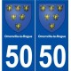 50 Omonville-la-Rogue blason autocollant plaque stickers ville