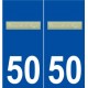 50 Omonville-la-Rogue logo autocollant plaque stickers ville