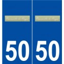 50 Omonville-la-Rogue logo autocollant plaque stickers ville