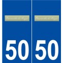 50 Omonville-la-Rogue logo autocollant plaque stickers ville
