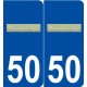 50 Omonville-la-Rogue logo autocollant plaque stickers ville