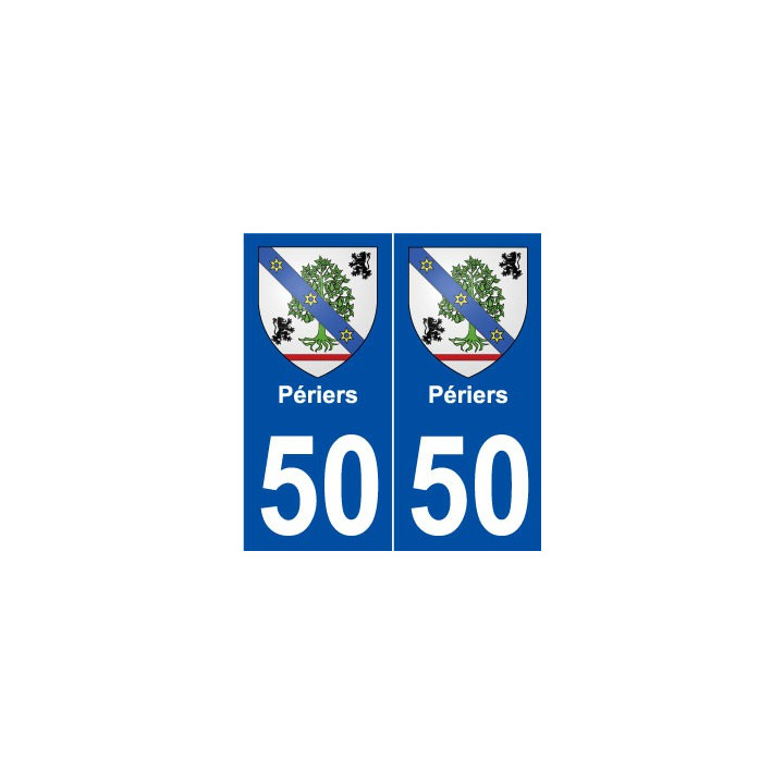 50 Périers blason autocollant plaque stickers ville