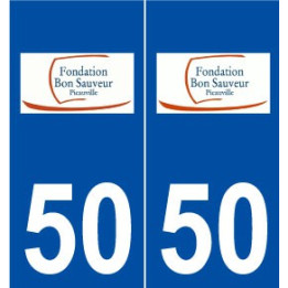 50 Picauville logo autocollant plaque stickers ville