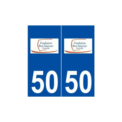 50 Picauville logo autocollant plaque stickers ville