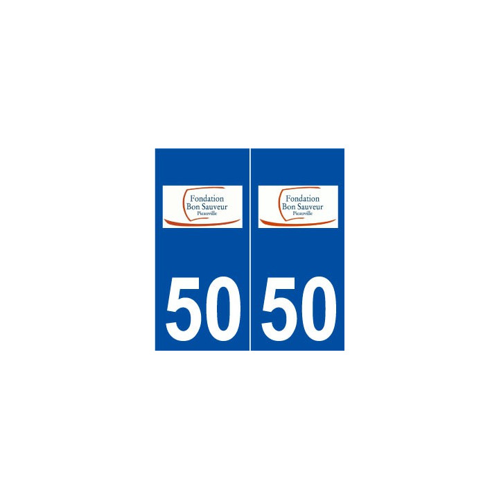 50 Picauville logo autocollant plaque stickers ville