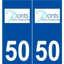 50 Ponts logo autocollant plaque stickers ville