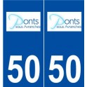 50 Ponts logo autocollant plaque stickers ville