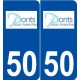 50 Ponts logo autocollant plaque stickers ville