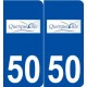 50 Querqueville logo autocollant plaque stickers ville