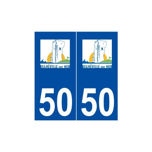 50 Regnéville-sur-Mer logo autocollant plaque stickers ville