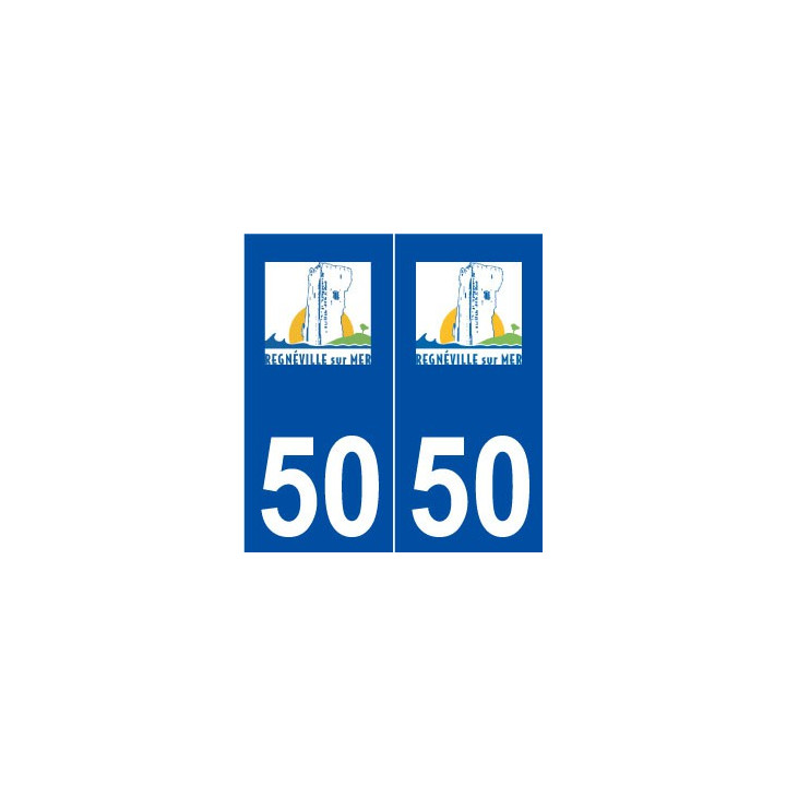 50 Regnéville-sur-Mer logo autocollant plaque stickers ville