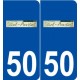 50 Saint-Amand logo autocollant plaque stickers ville