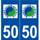 50 Saint-Clair-sur-l'Elle logo autocollant plaque stickers ville